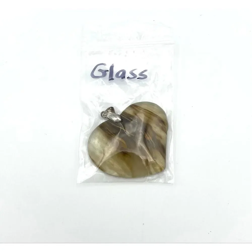 Destash Lot 18 Stone Pendants & Bails Jewelry Making Plus 1 Glass Pendant Lot #1